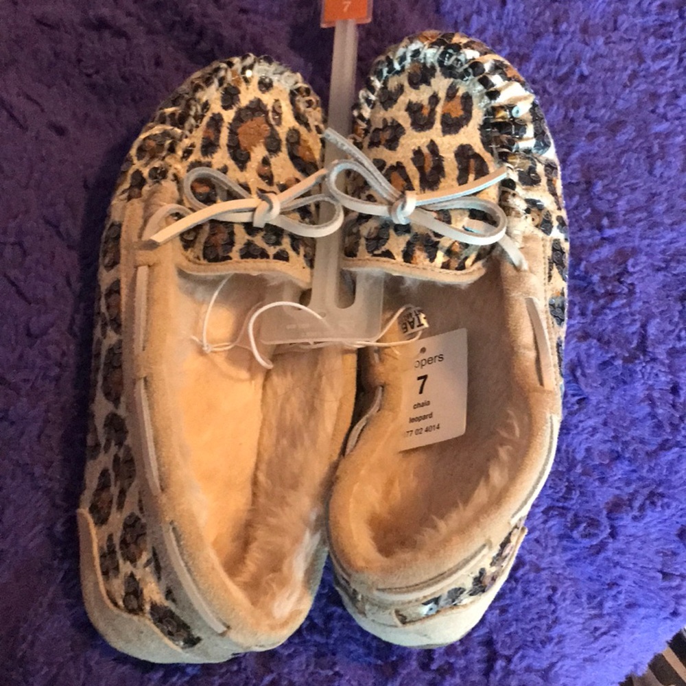 cheetah sequin moccasins